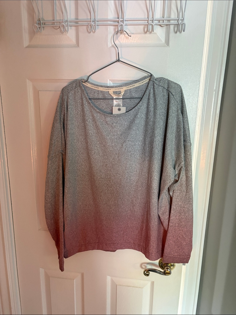 Lucky Brand Light Heather Gray Sweatshirt
